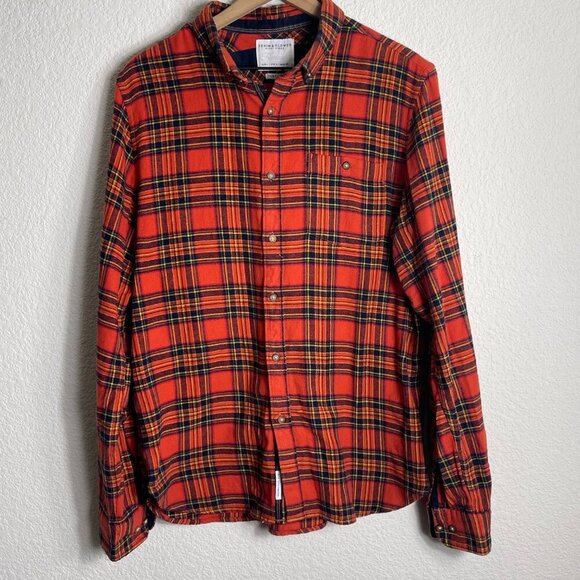 Denim & Flower Ricky Singh Plaid Button-Up Shirt – Men’s Large - Picture 3 of 8